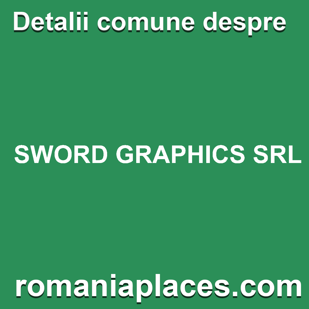 SWORD GRAPHICS SRL