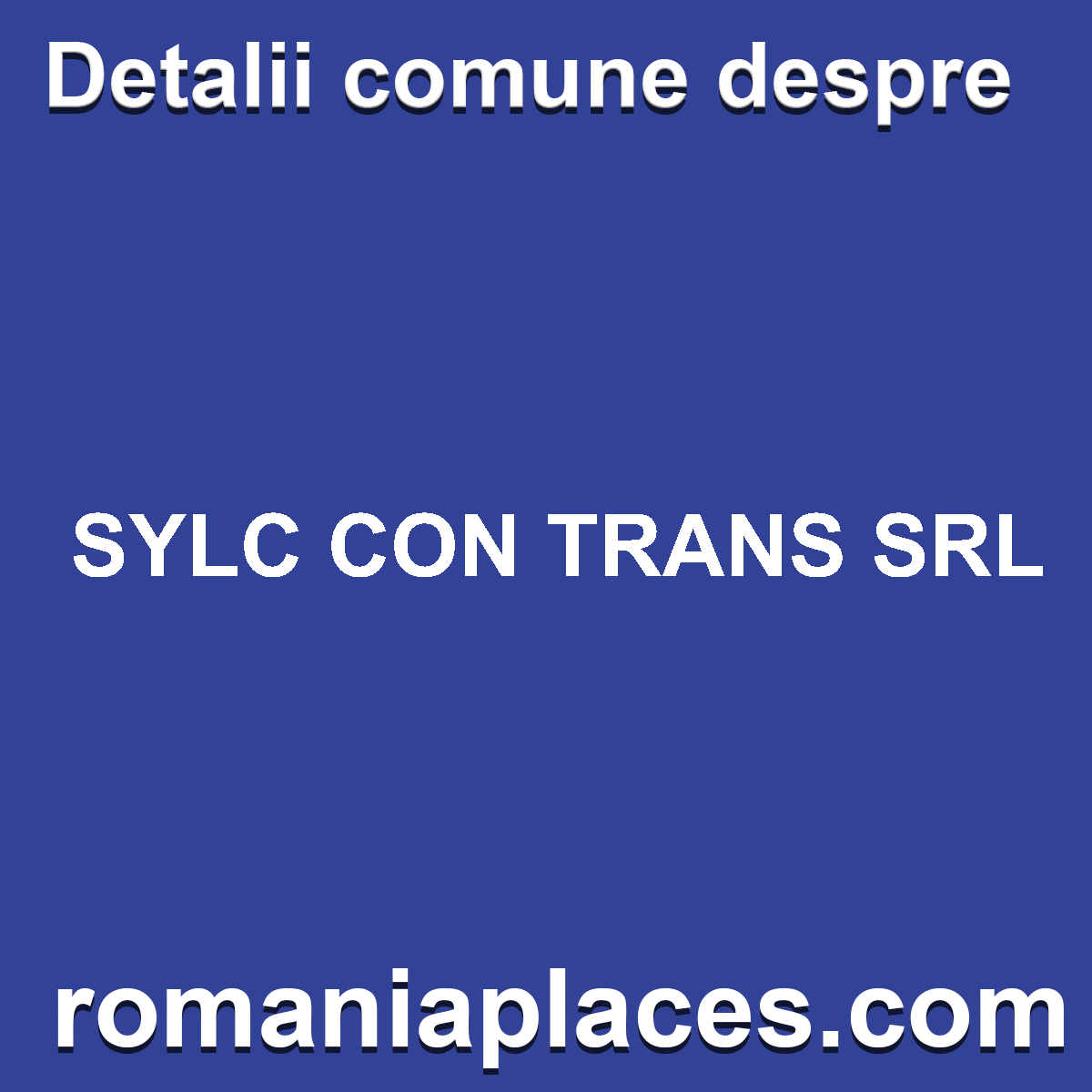 SYLC CON TRANS SRL