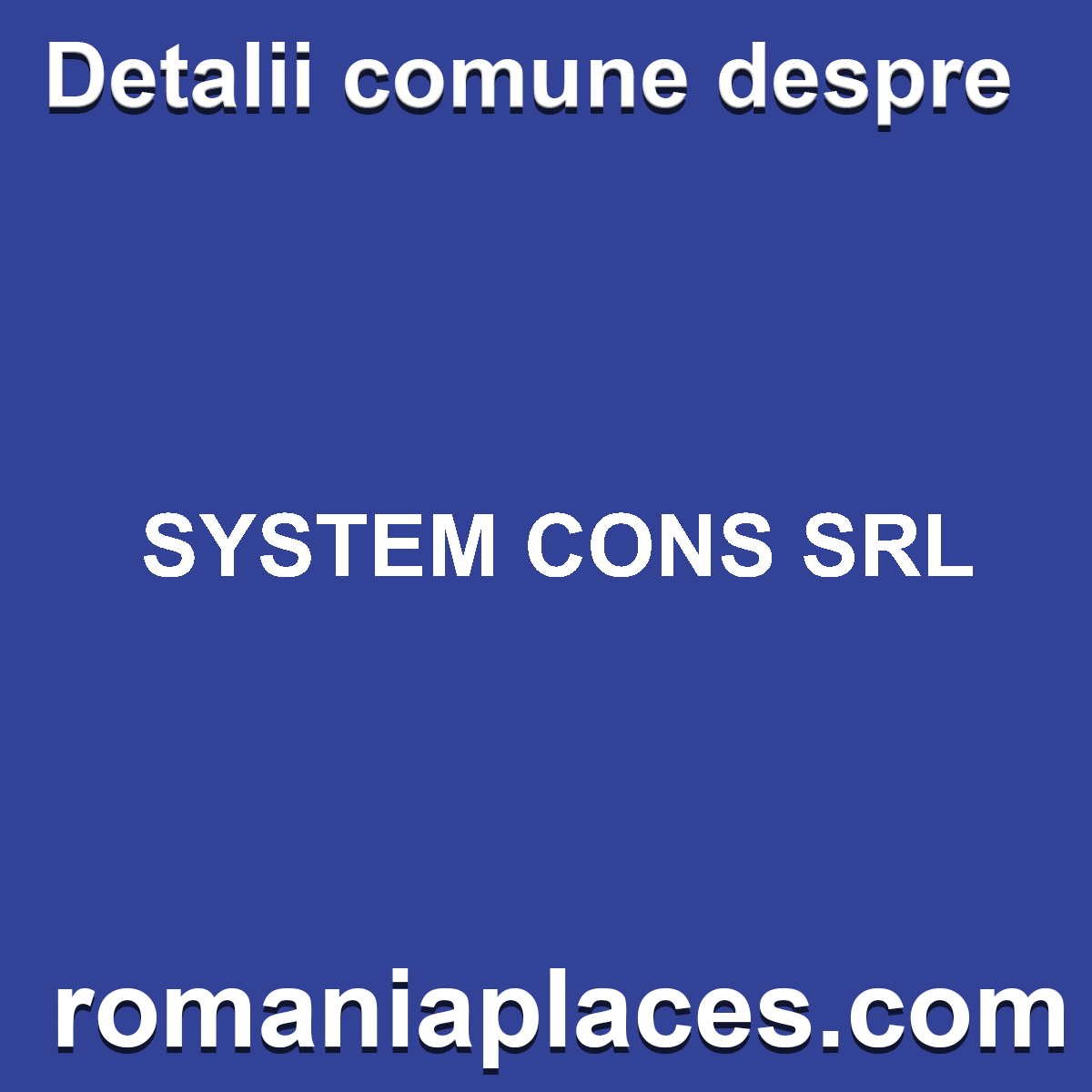 SYSTEM CONS SRL