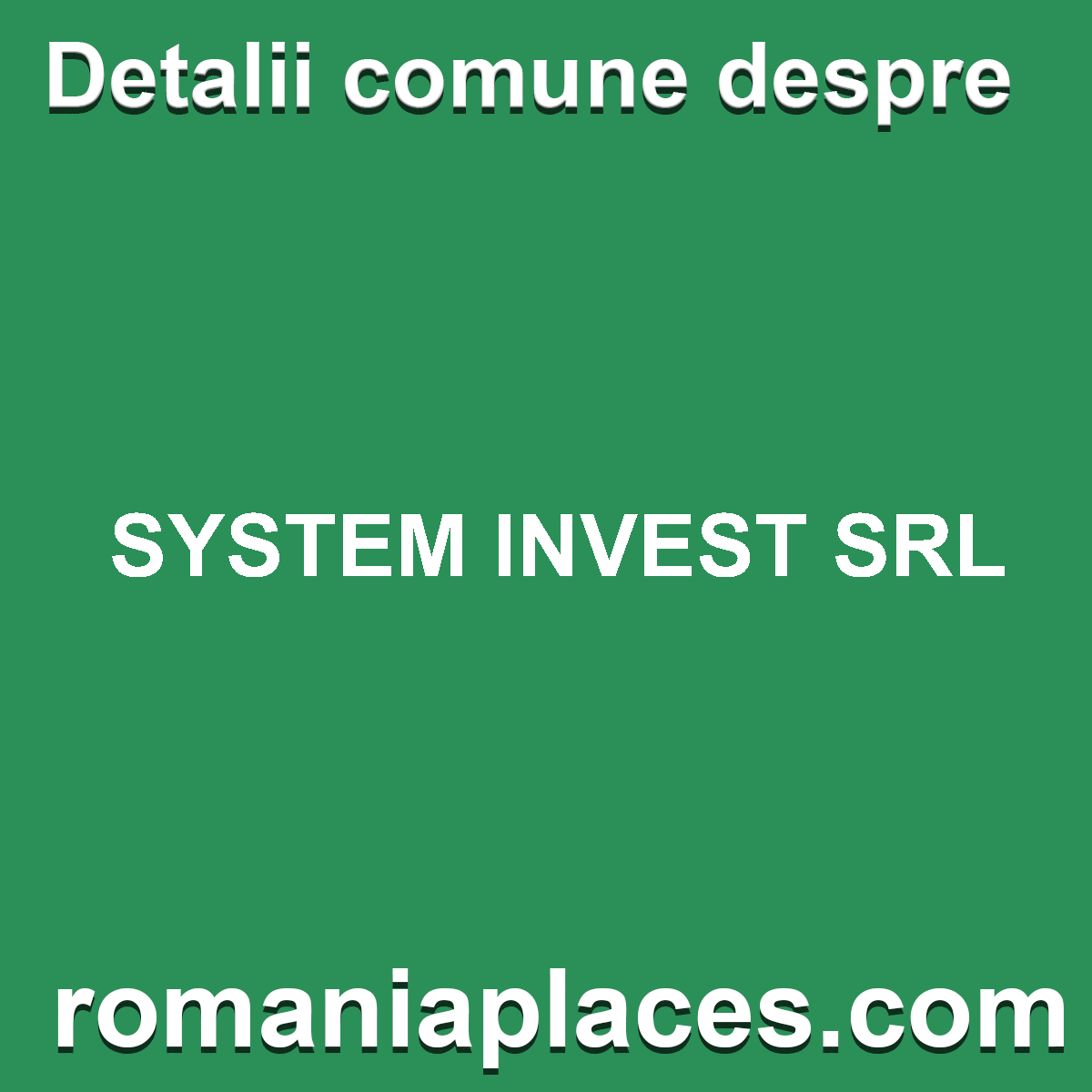 SYSTEM INVEST SRL
