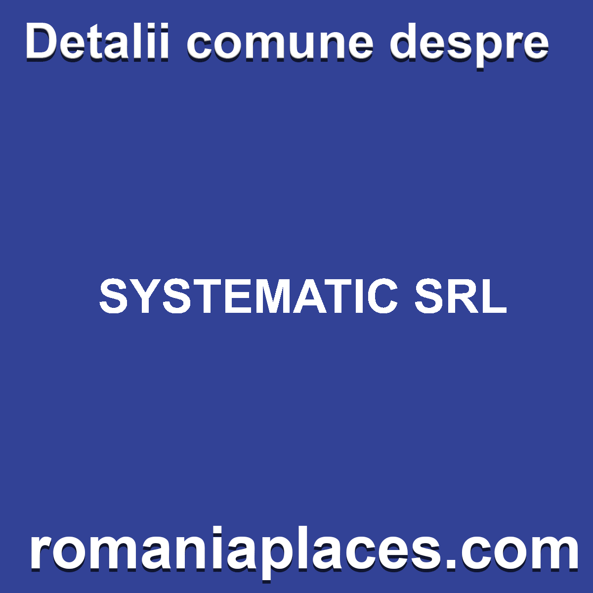 SYSTEMATIC SRL