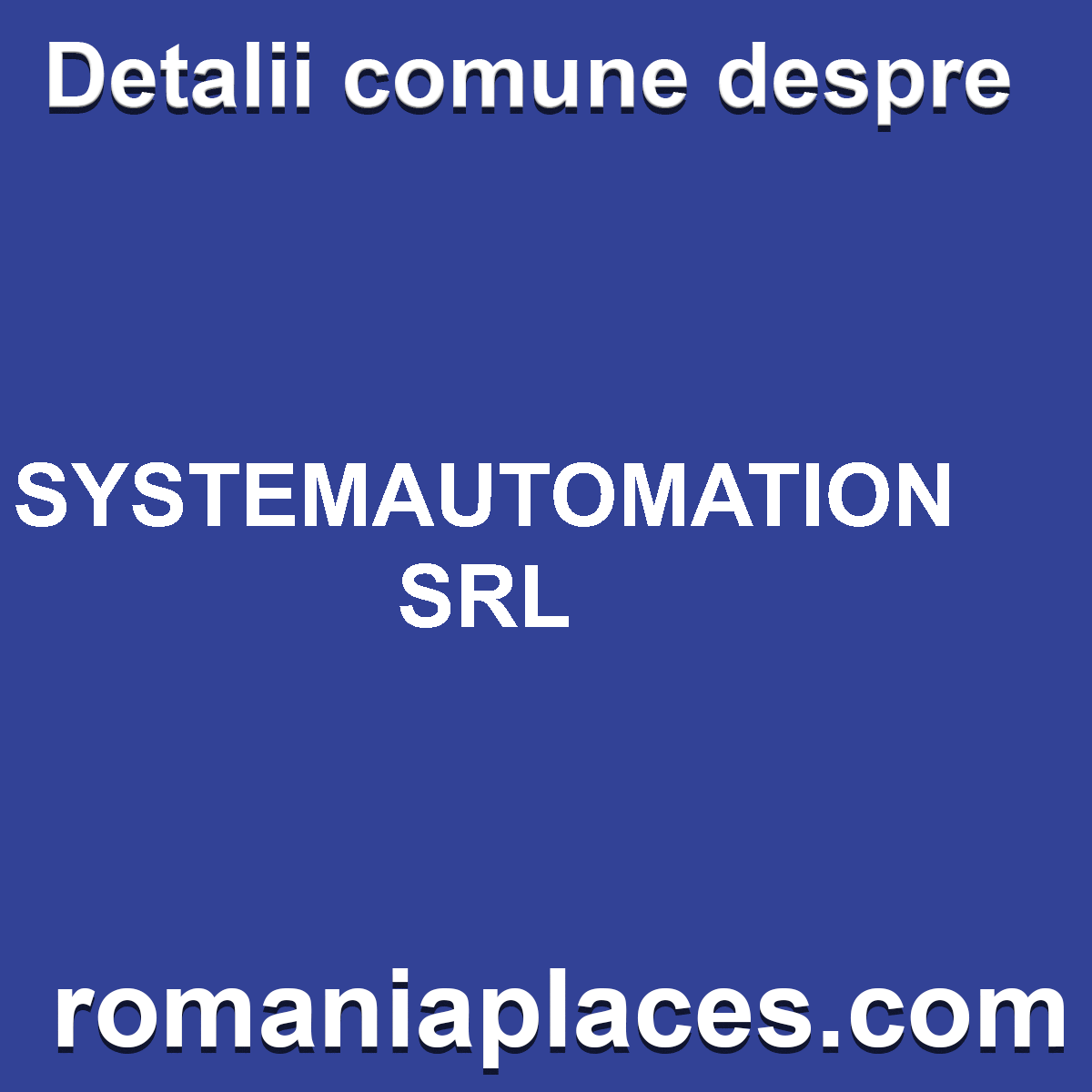 SYSTEMAUTOMATION SRL