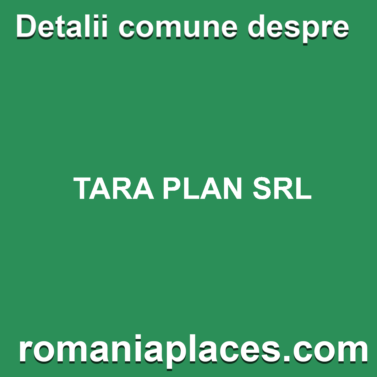 TARA PLAN SRL