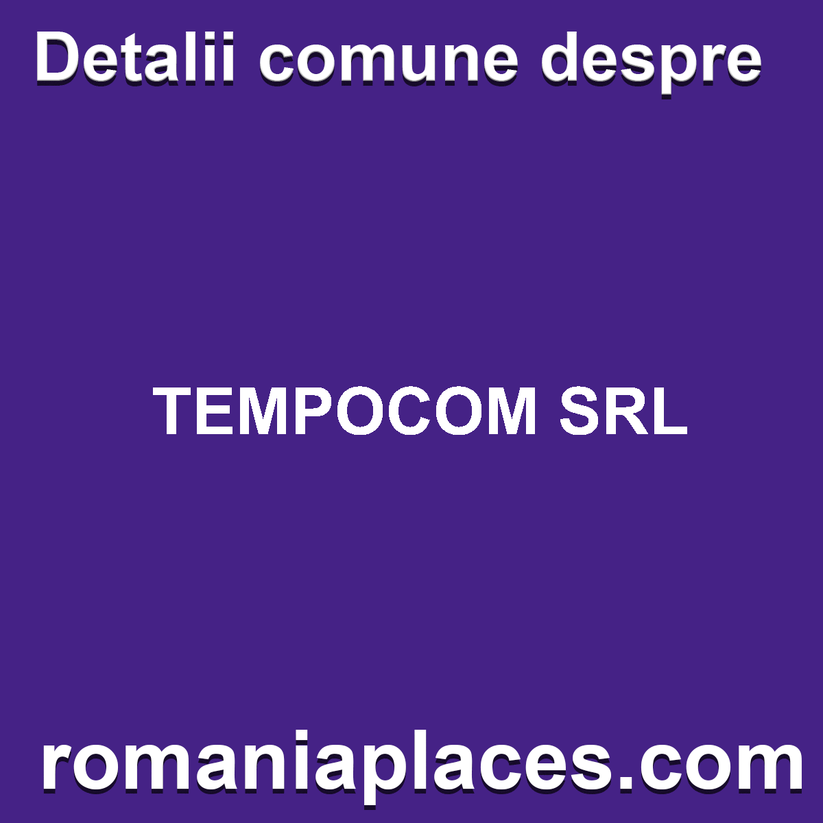 TEMPOCOM SRL