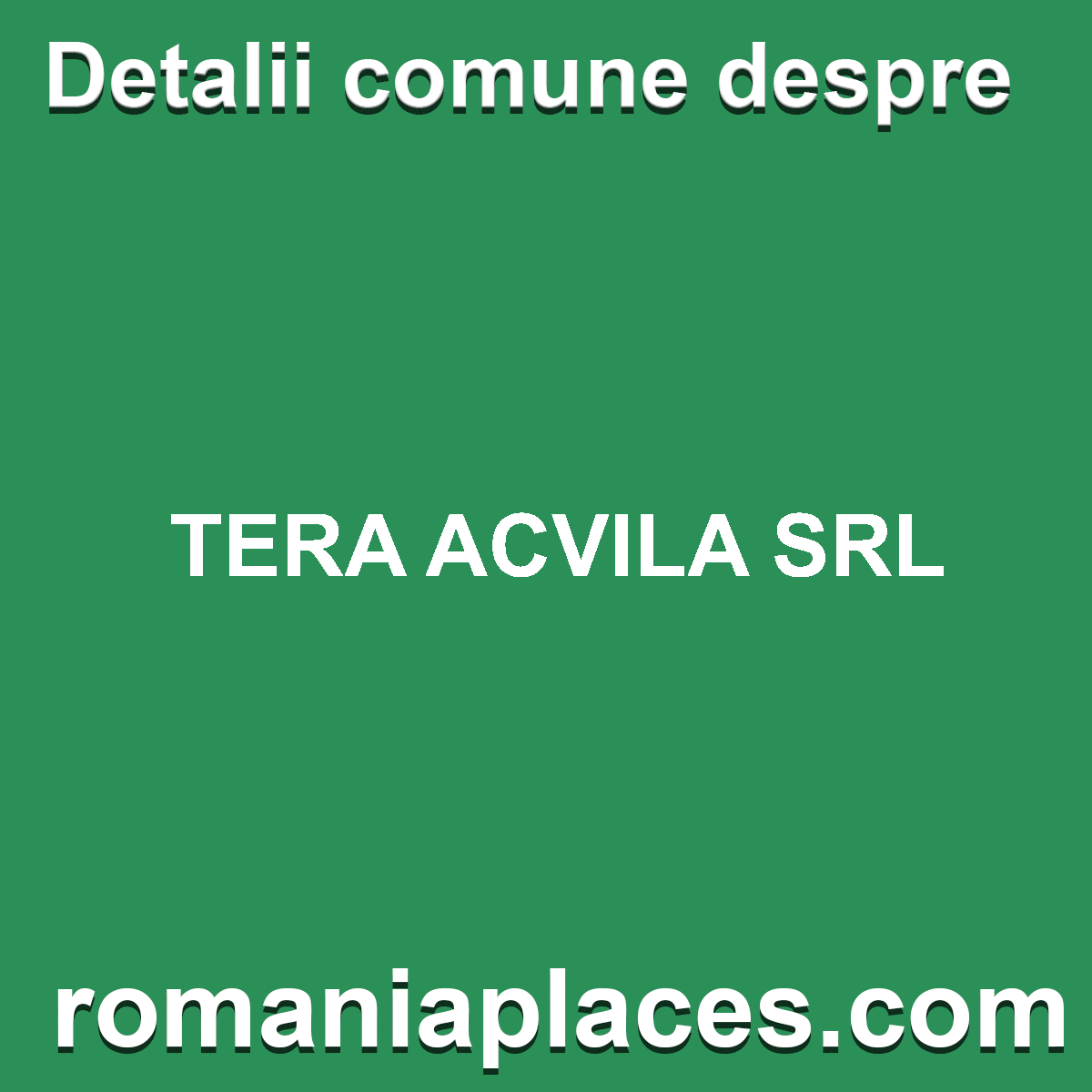 TERA ACVILA SRL