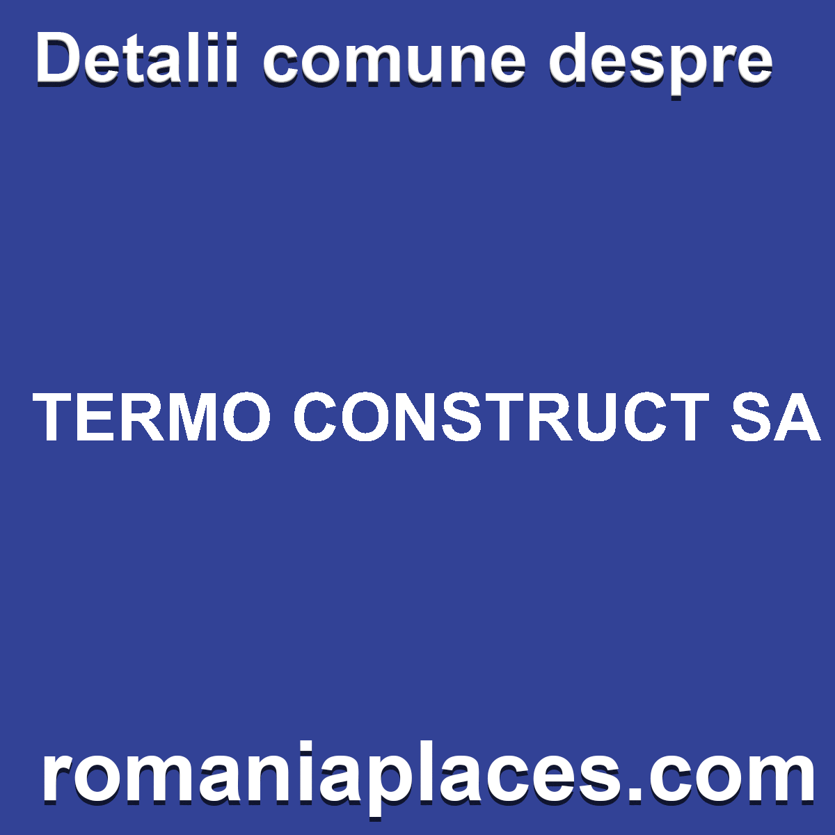 TERMO CONSTRUCT SA
