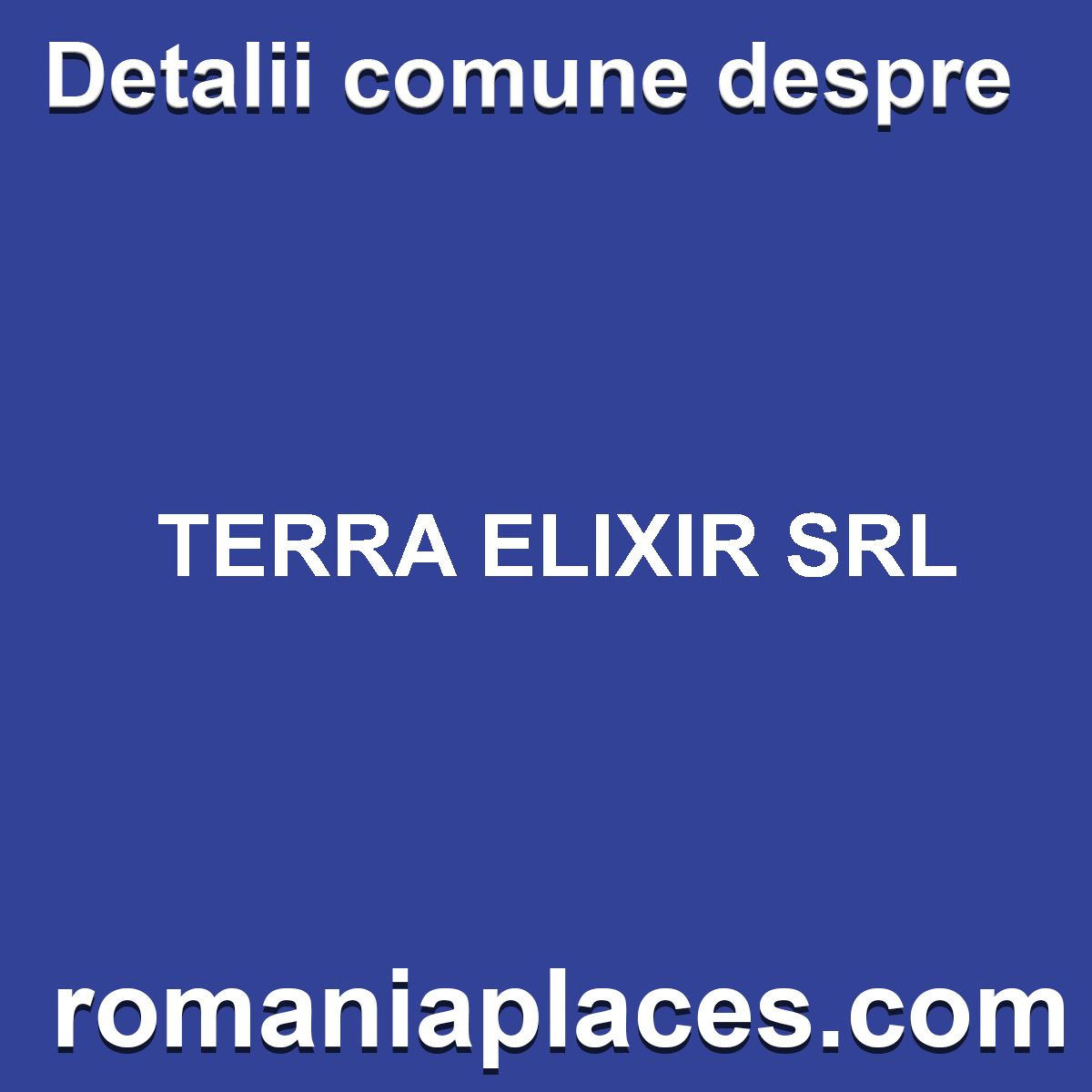 TERRA ELIXIR SRL
