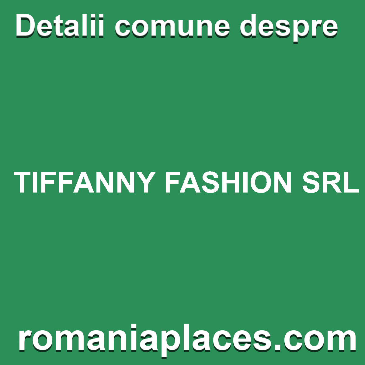 TIFFANNY FASHION SRL