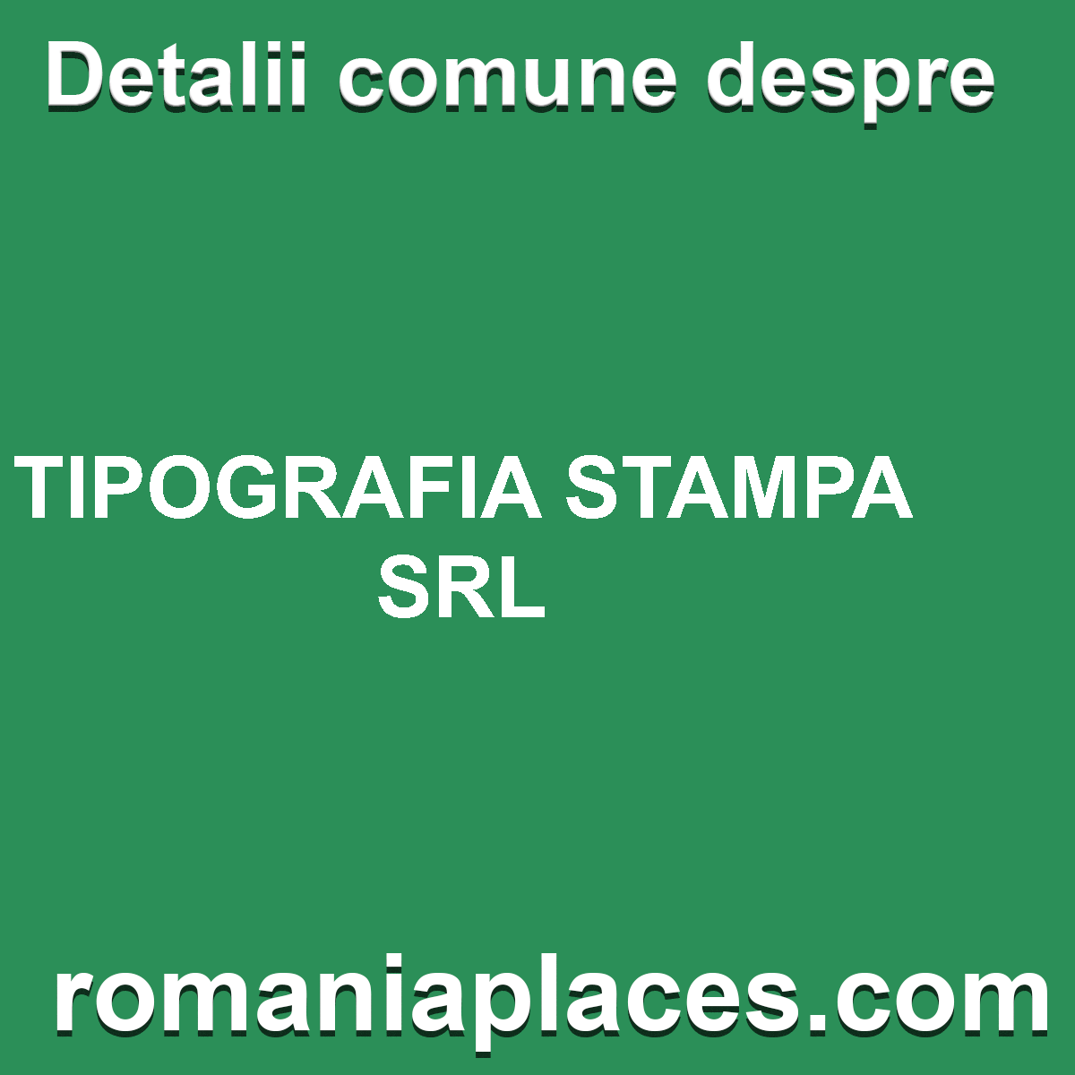 TIPOGRAFIA STAMPA SRL