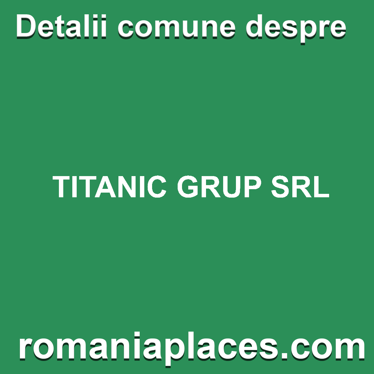 TITANIC GRUP SRL