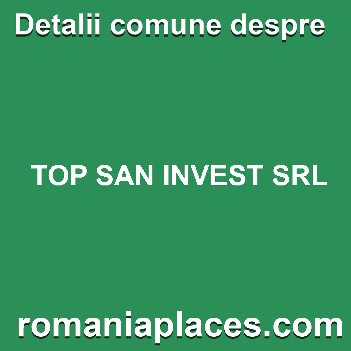 TOP SAN INVEST SRL