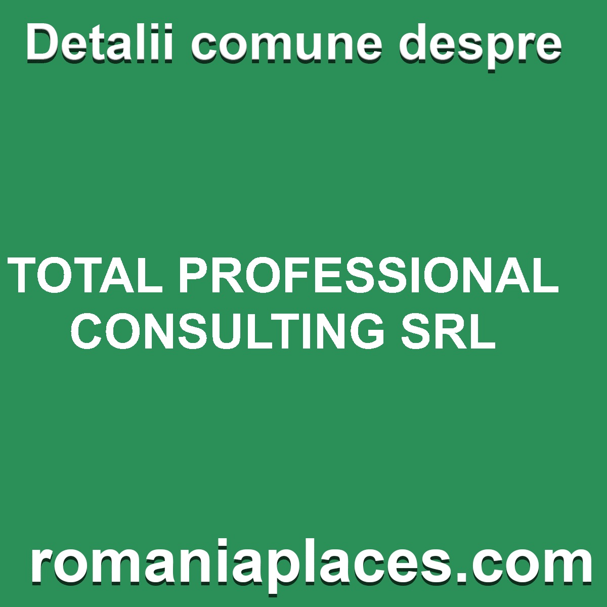 TOTAL PROFESSIONAL CONSULTING SRL