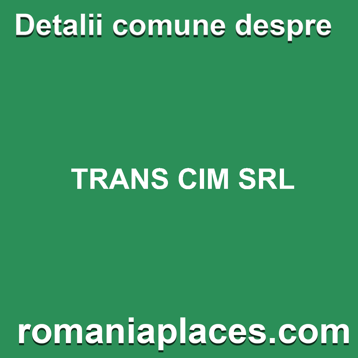TRANS CIM SRL