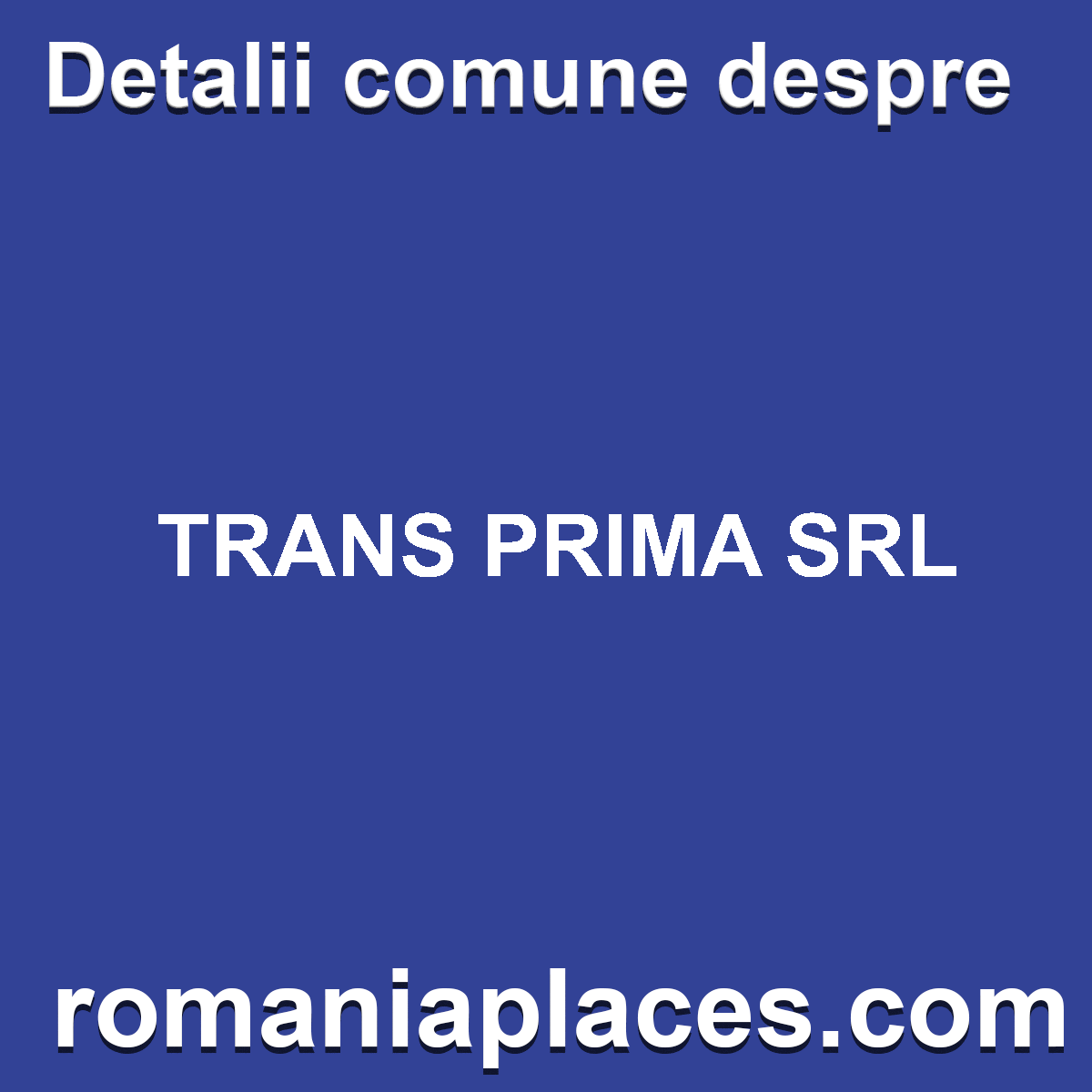 TRANS PRIMA SRL
