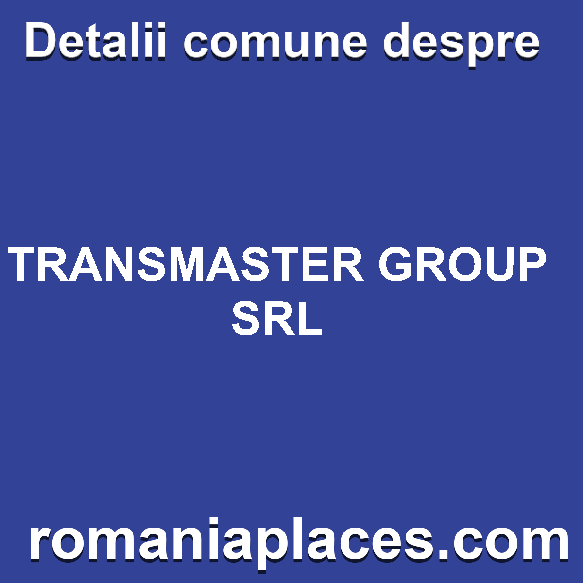 TRANSMASTER GROUP SRL