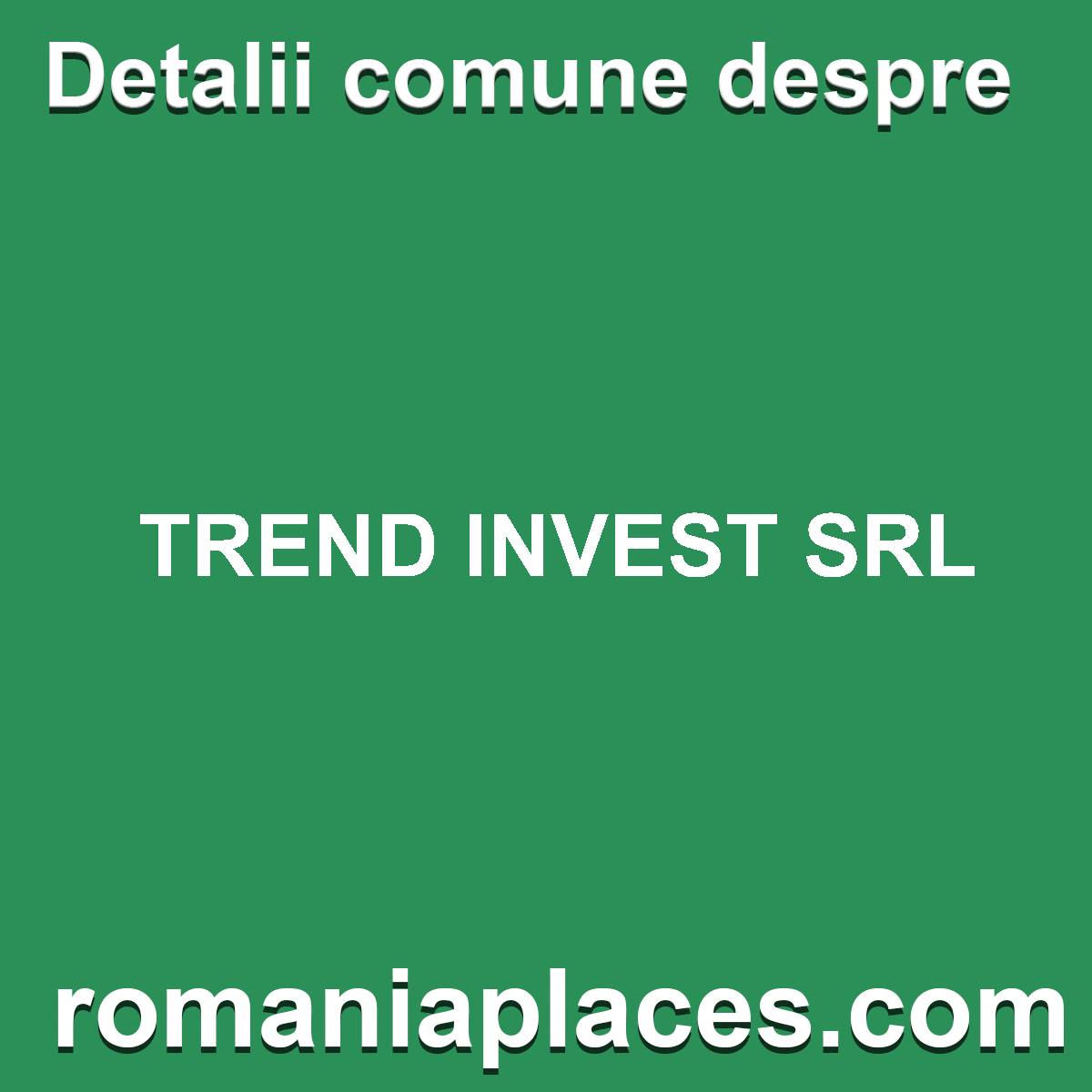 TREND INVEST SRL