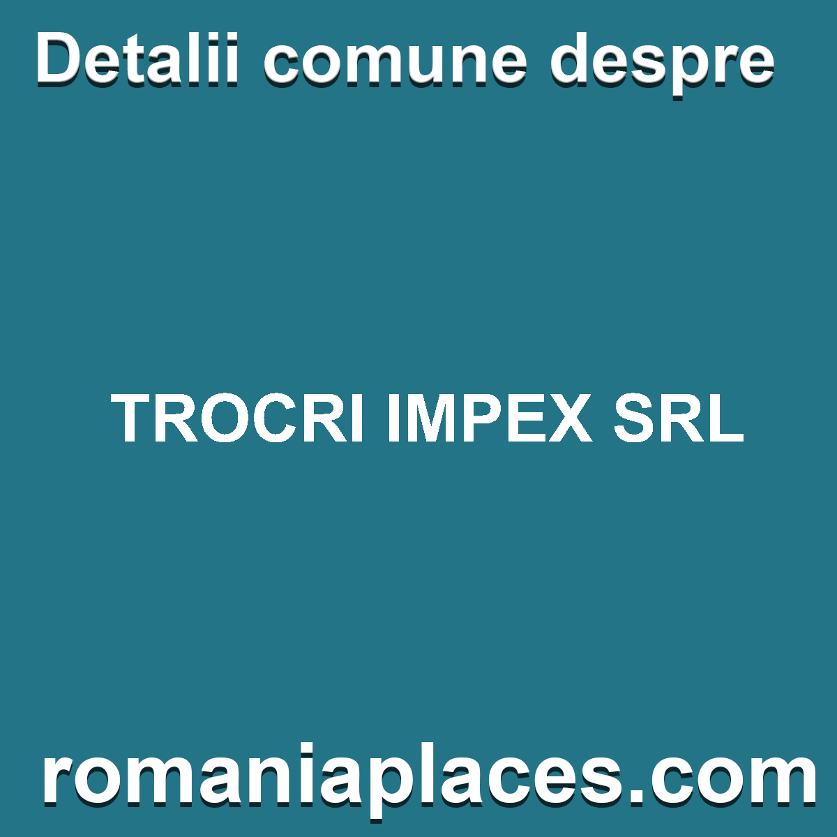 TROCRI IMPEX SRL