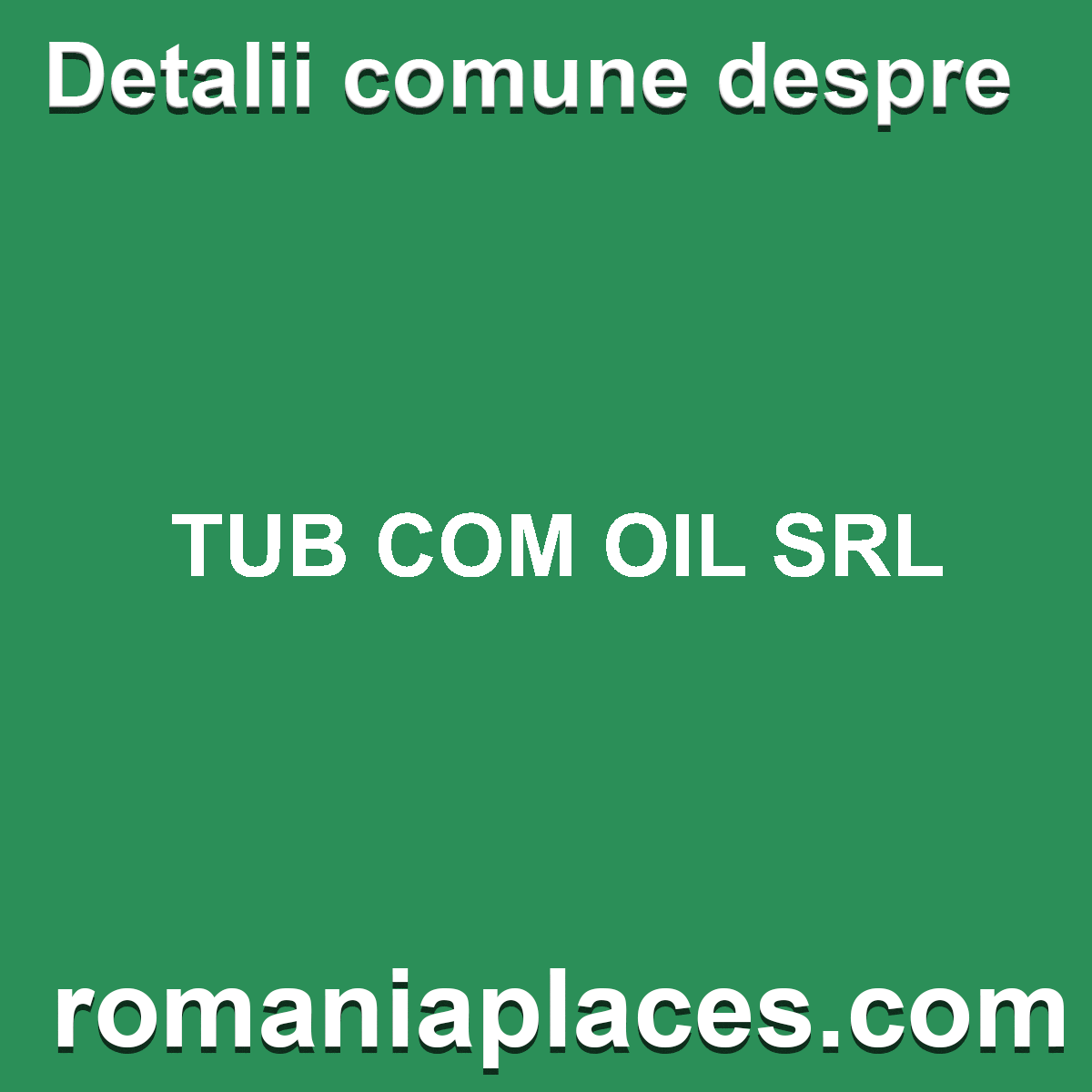 TUB COM OIL SRL