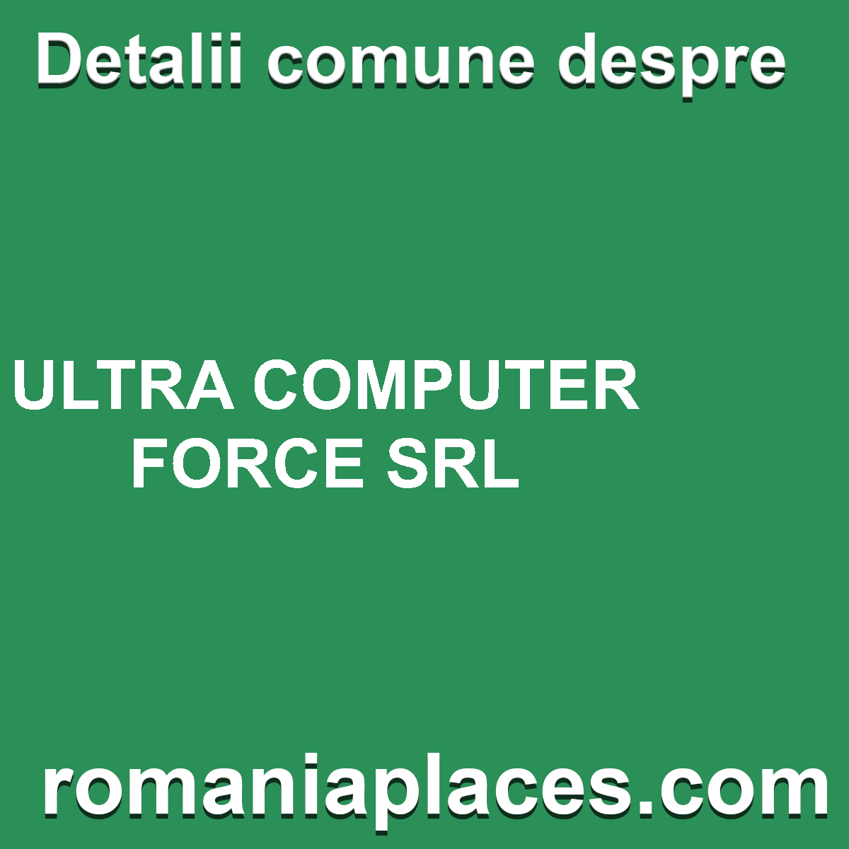 ULTRA COMPUTER FORCE SRL