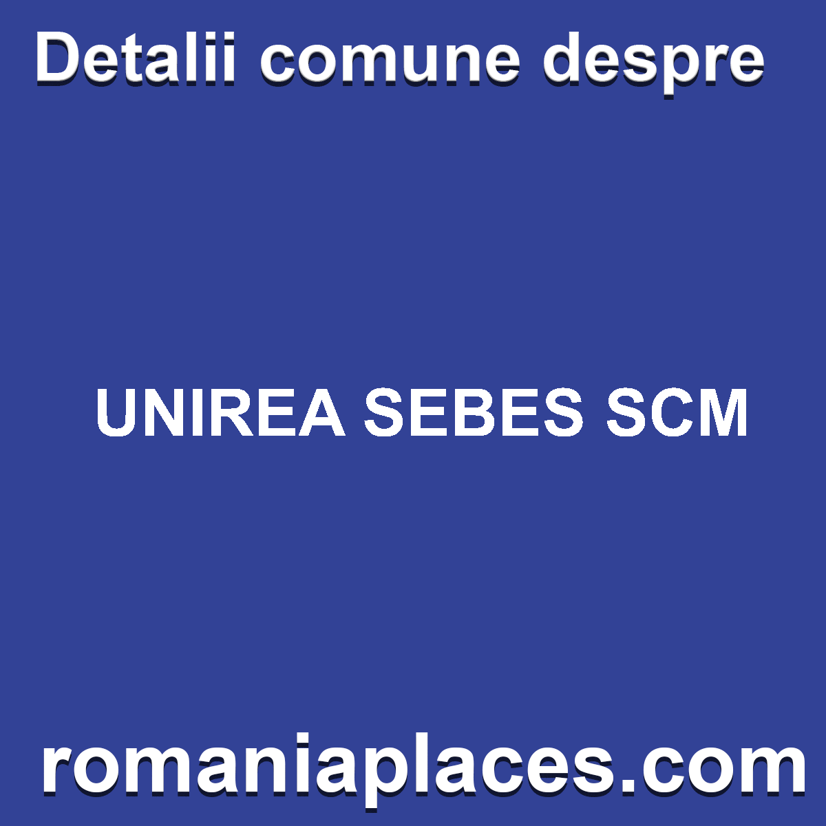 UNIREA SEBES SCM
