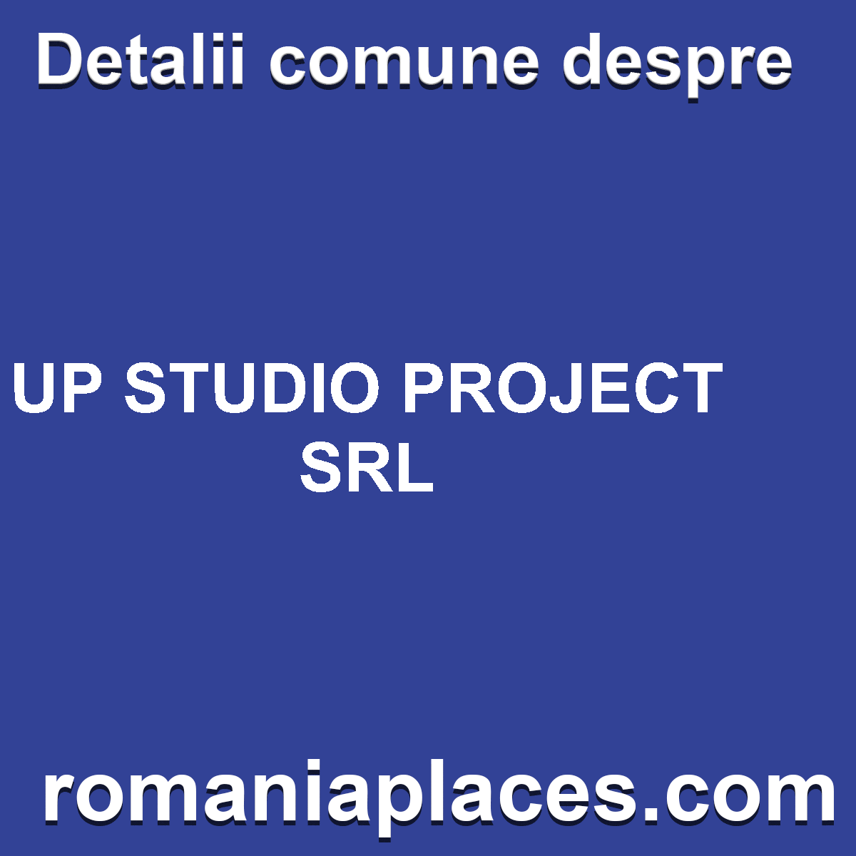 UP STUDIO PROJECT SRL