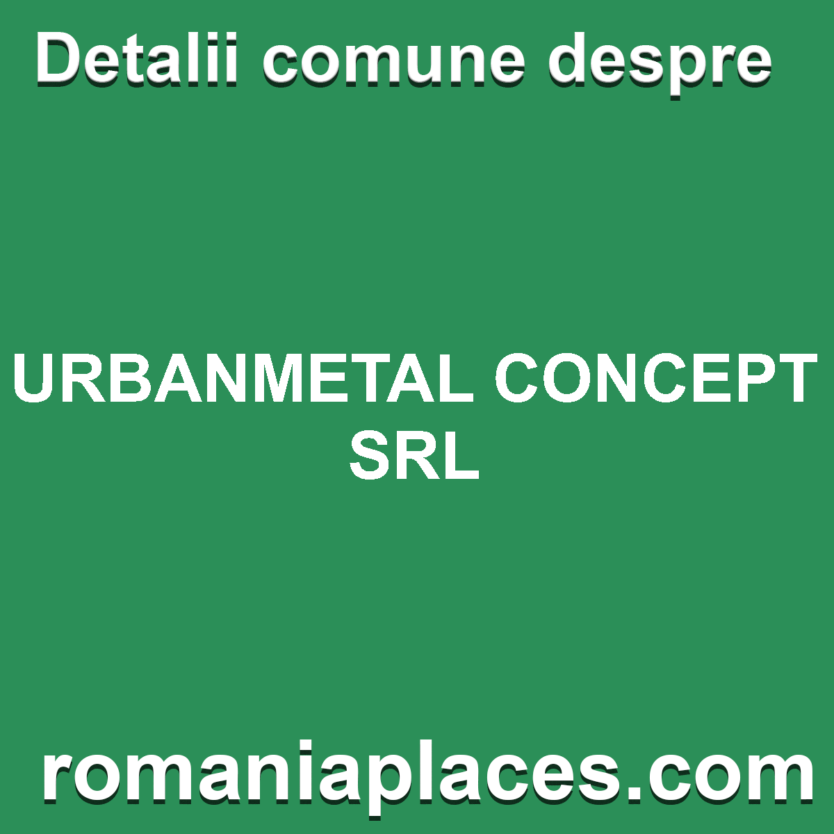 URBANMETAL CONCEPT SRL