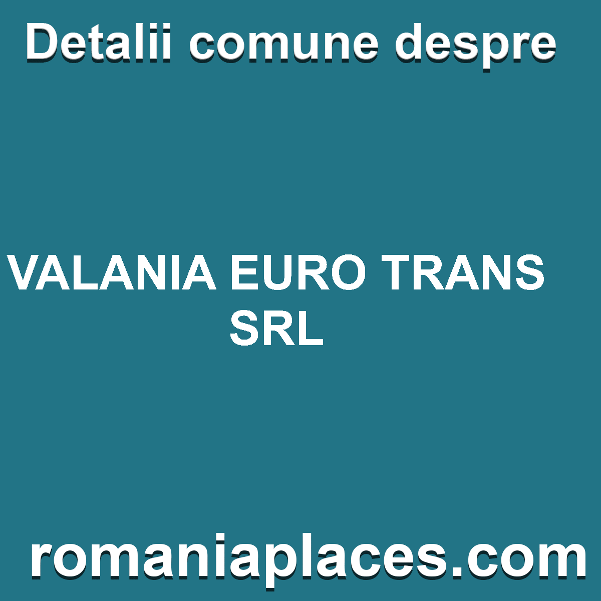 VALANIA EURO TRANS SRL