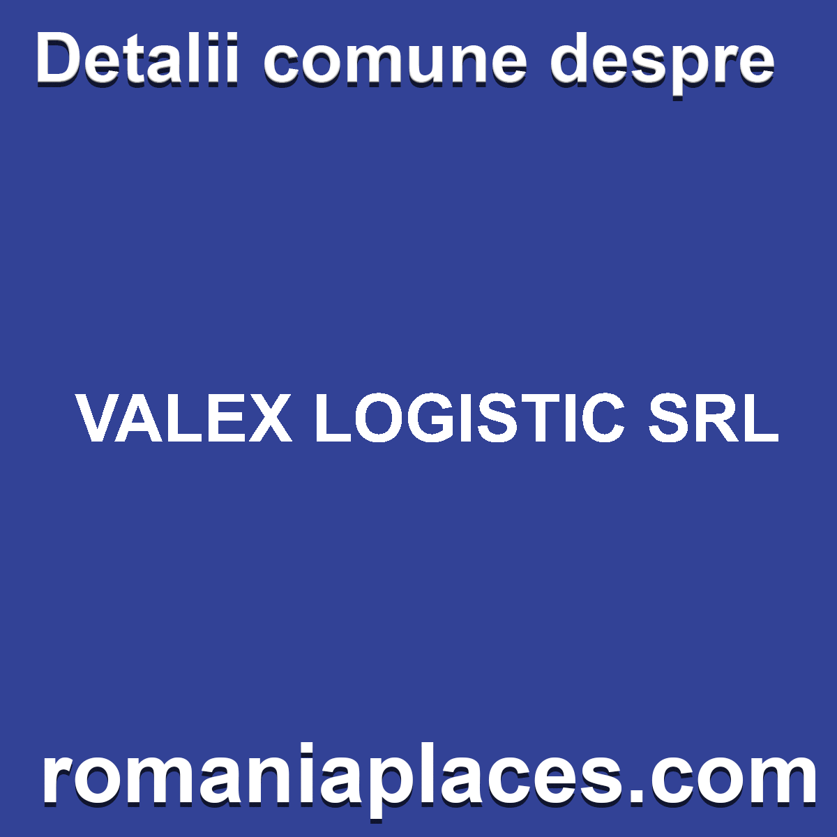 VALEX LOGISTIC SRL