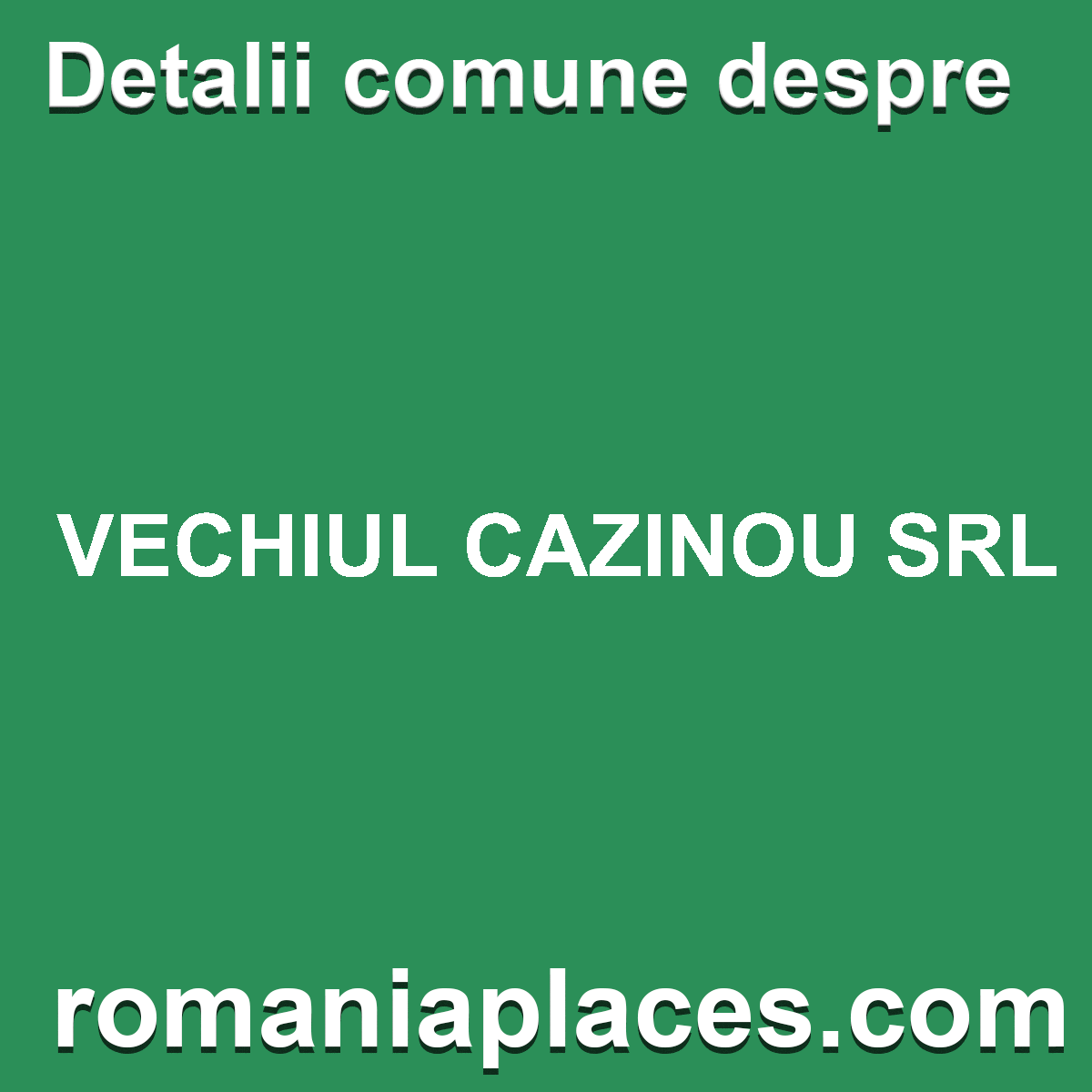 VECHIUL CAZINOU SRL
