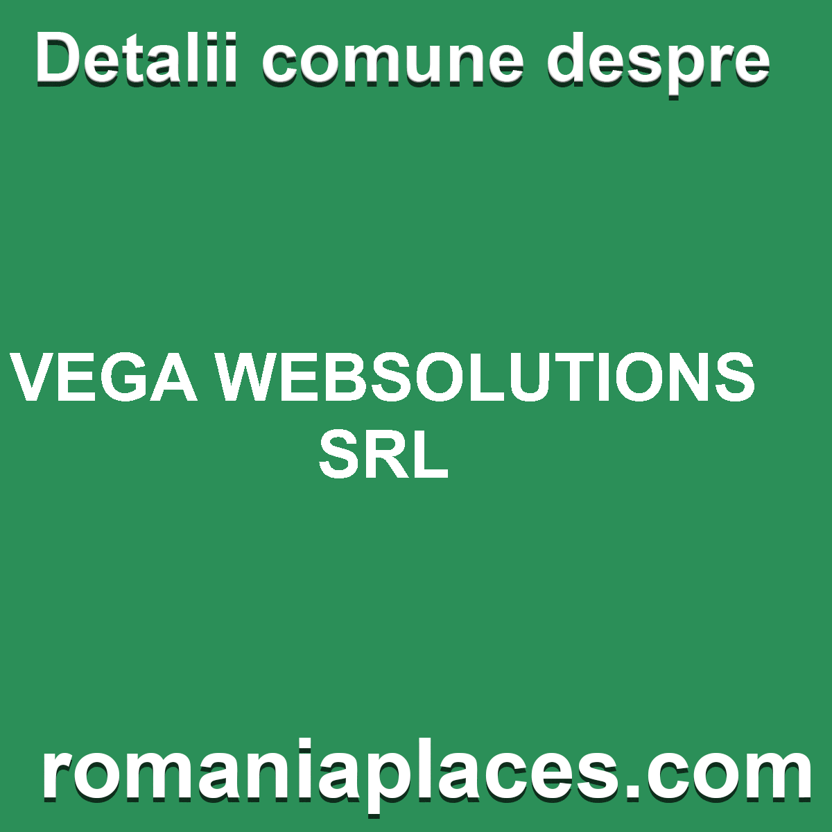 VEGA WEBSOLUTIONS SRL