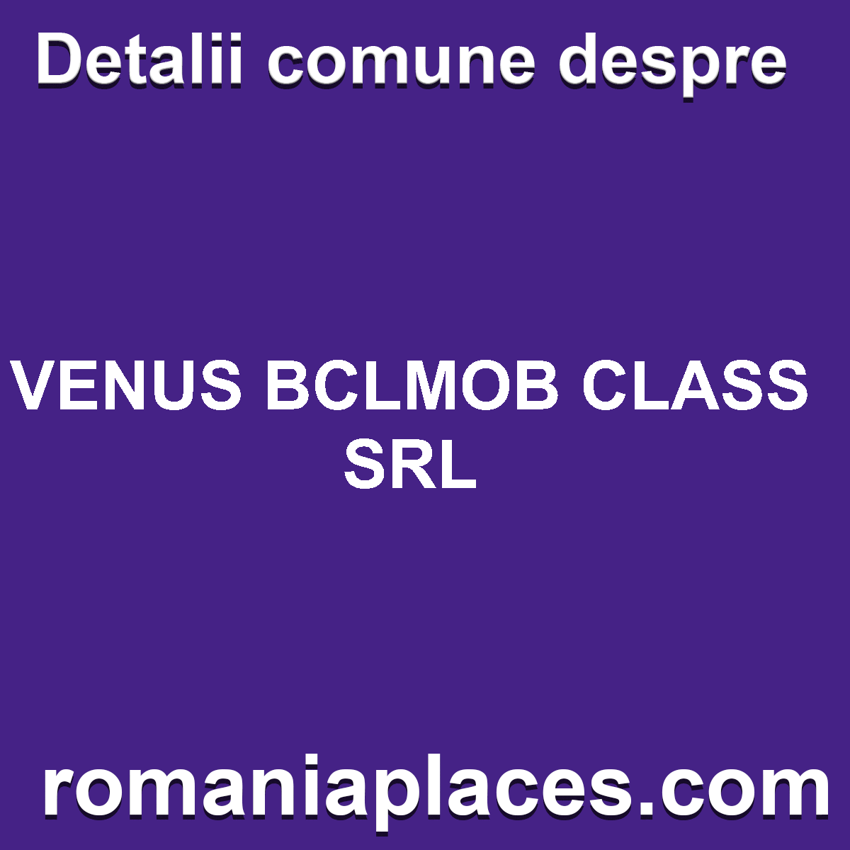 VENUS BCLMOB CLASS SRL