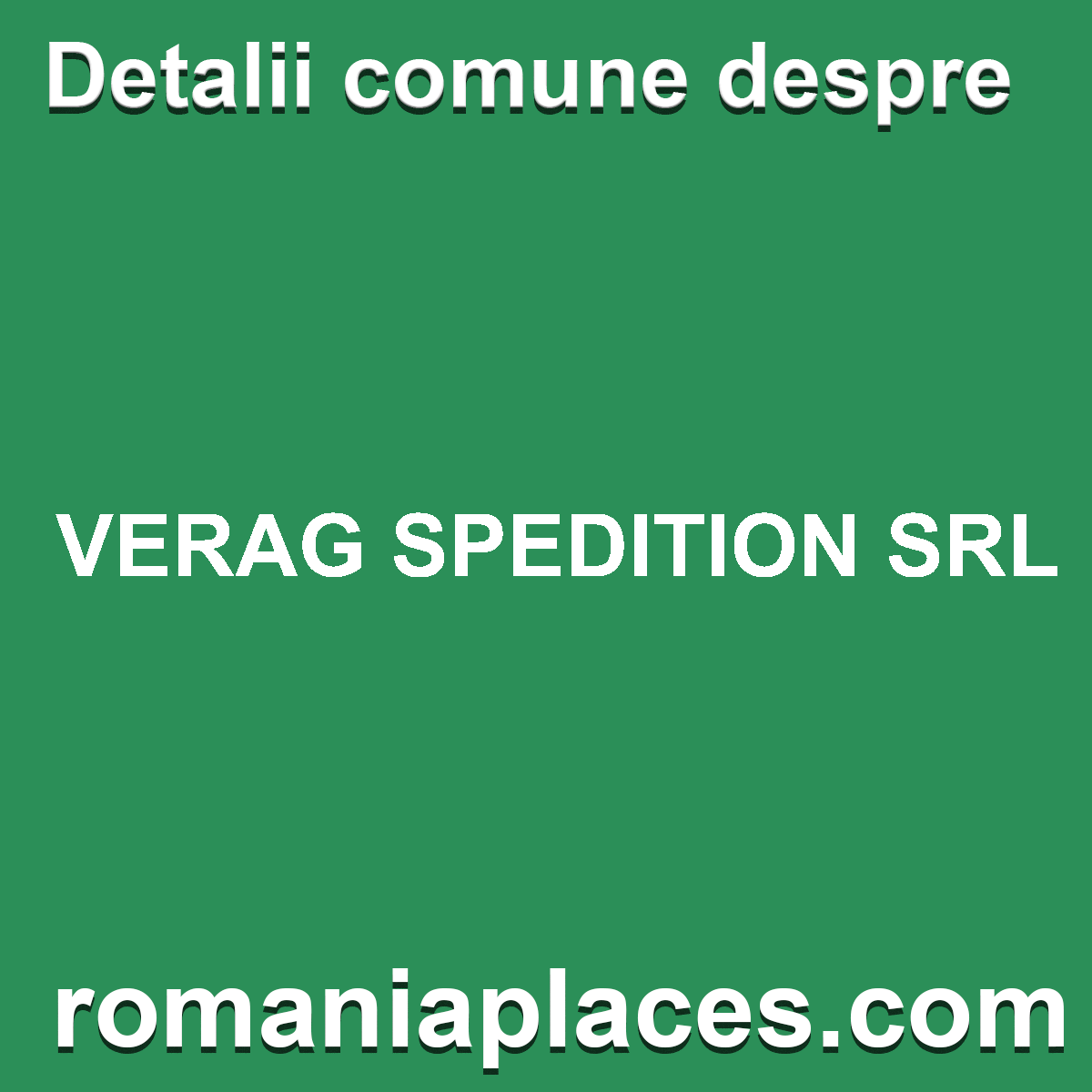 VERAG SPEDITION SRL