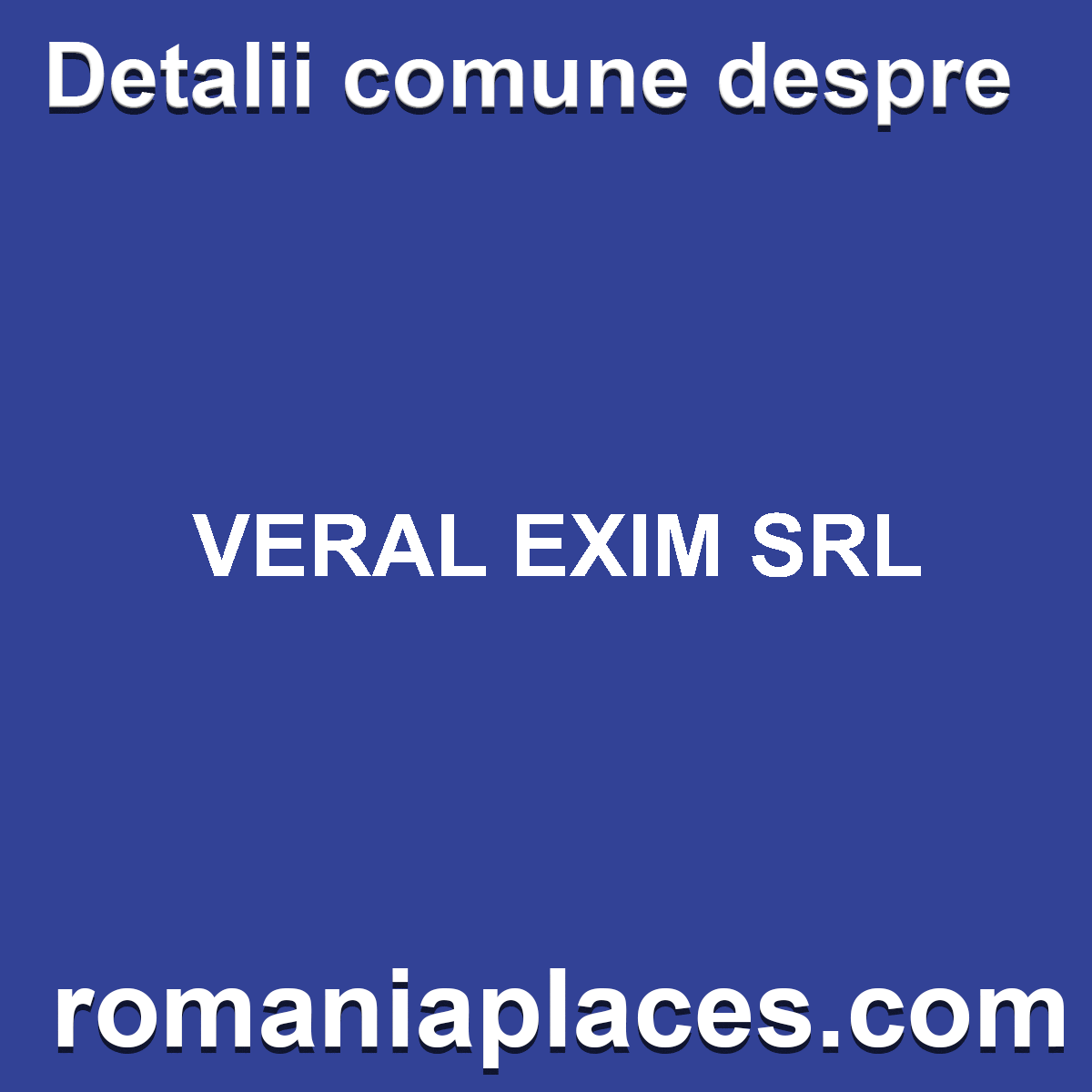 VERAL EXIM SRL