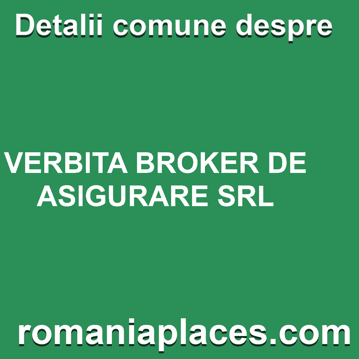 VERBITA BROKER DE ASIGURARE SRL