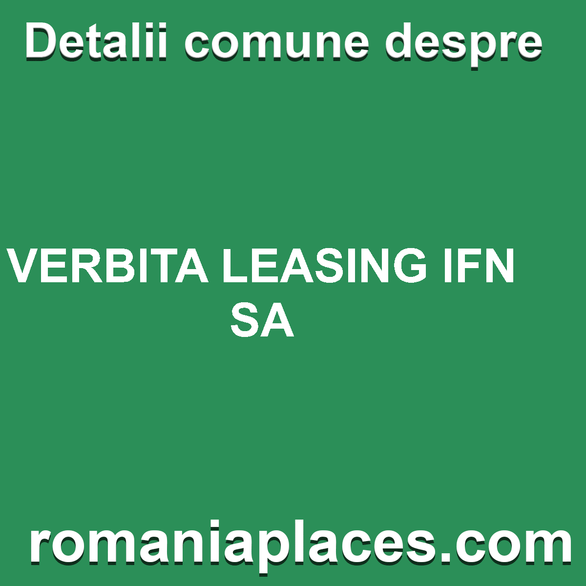 VERBITA LEASING IFN SA