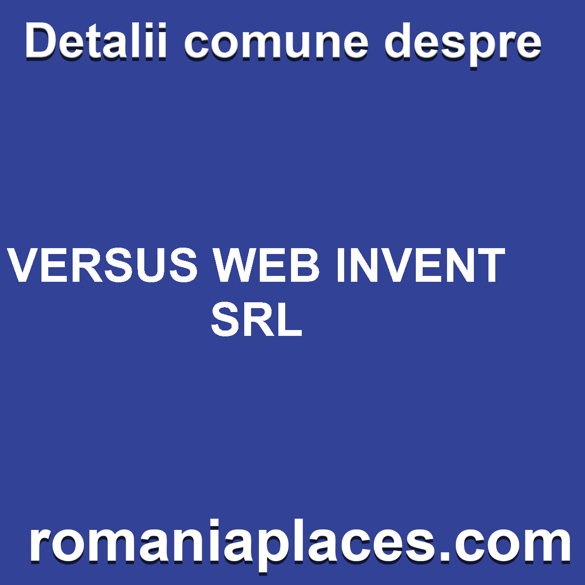 VERSUS WEB INVENT SRL