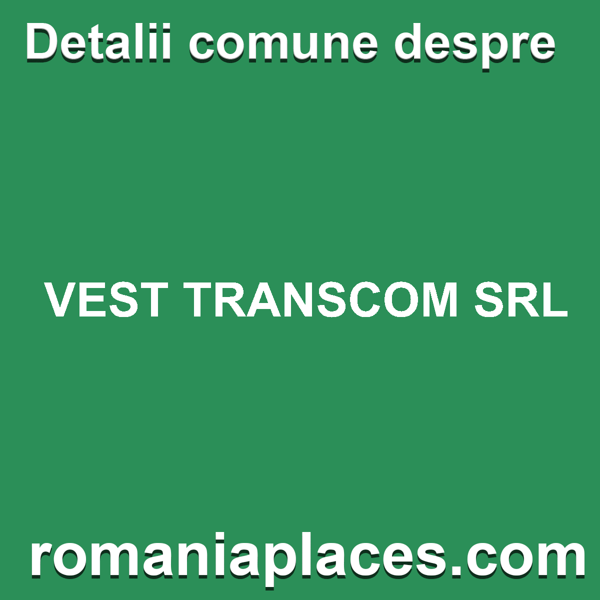 VEST TRANSCOM SRL