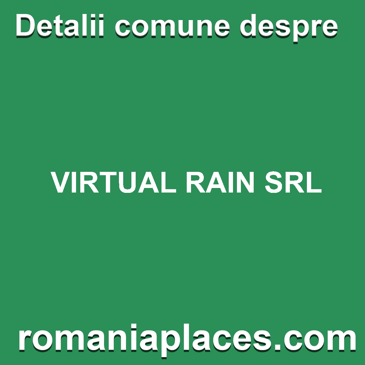 VIRTUAL RAIN SRL