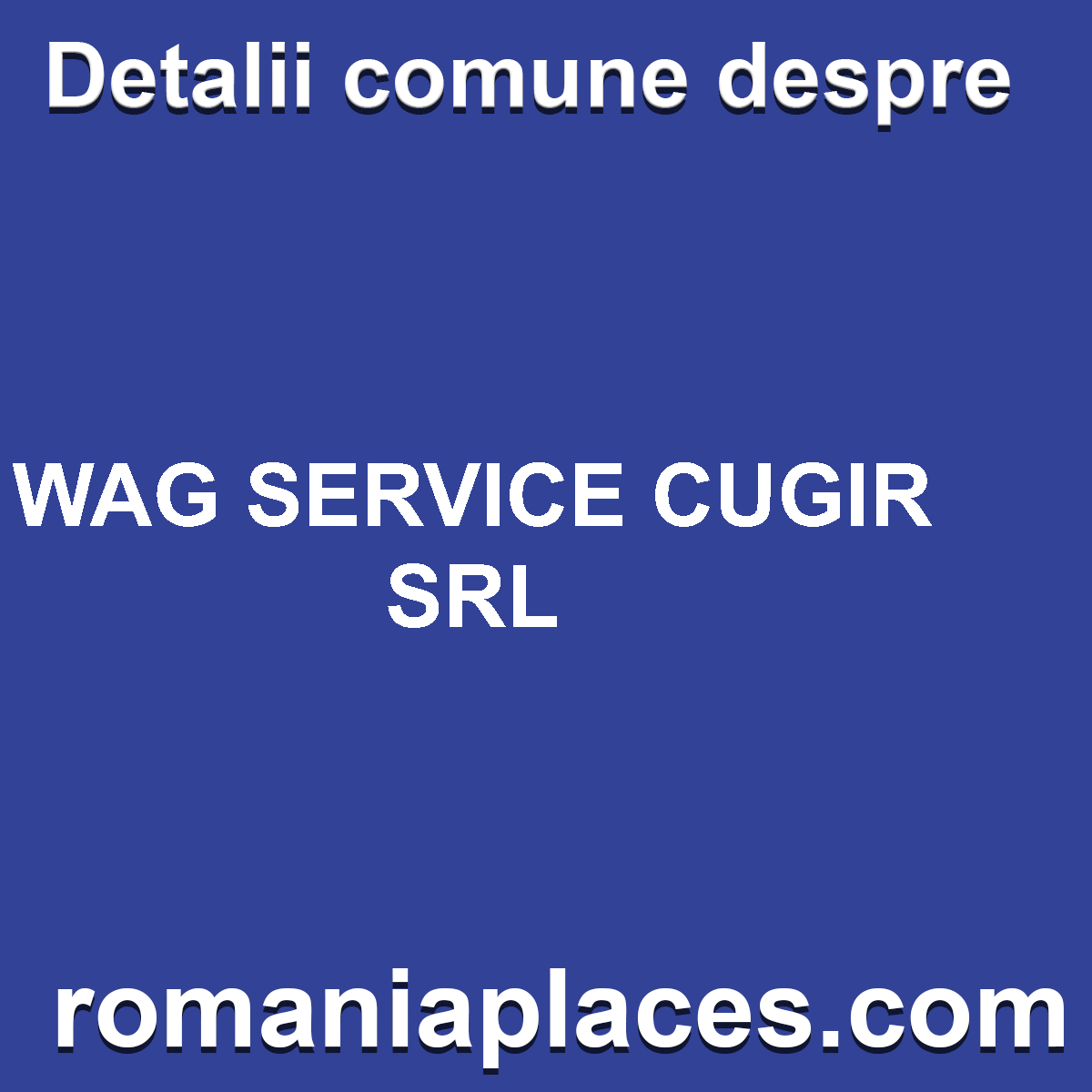 WAG SERVICE CUGIR SRL