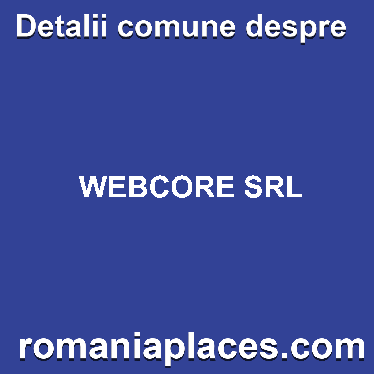 WEBCORE SRL
