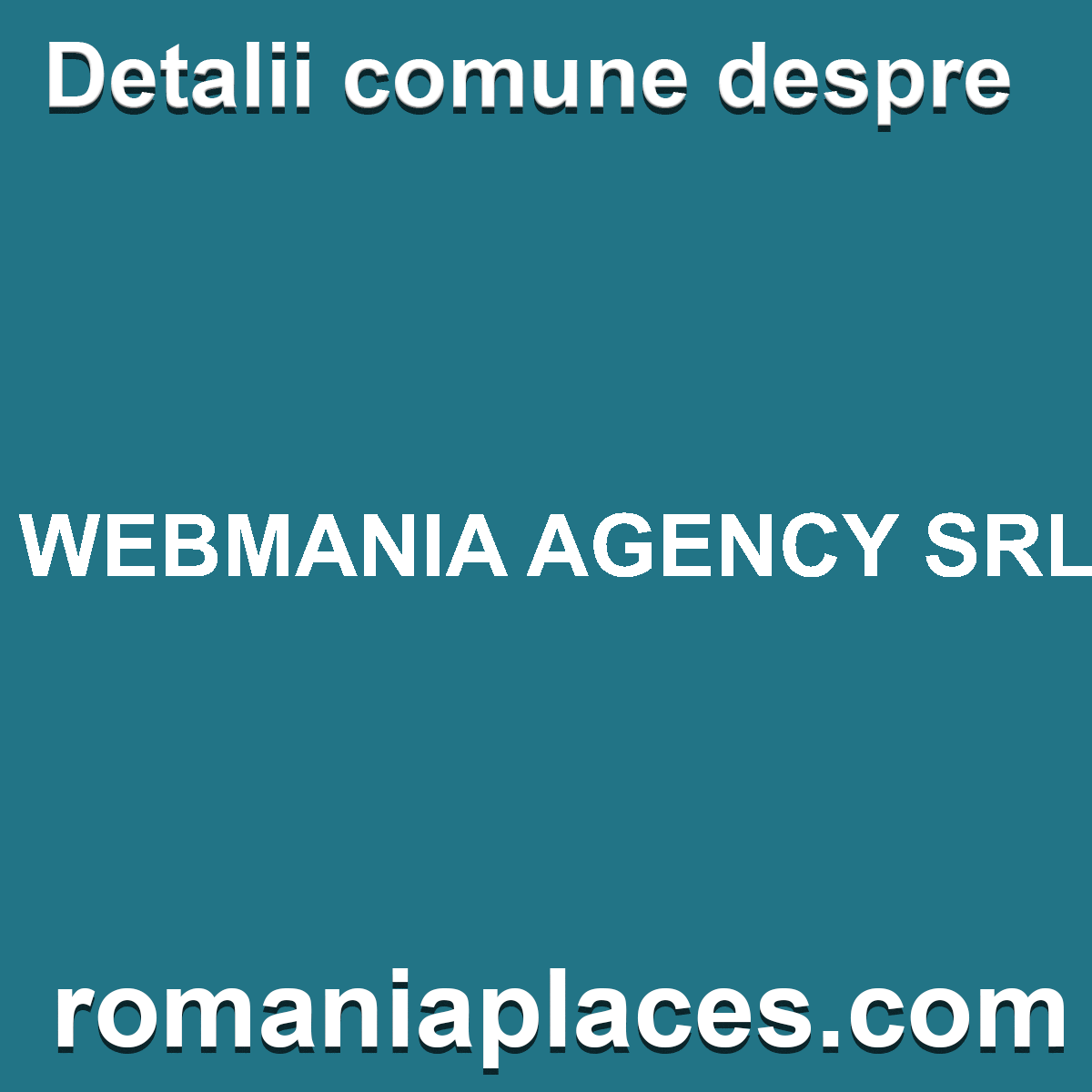 WEBMANIA AGENCY SRL