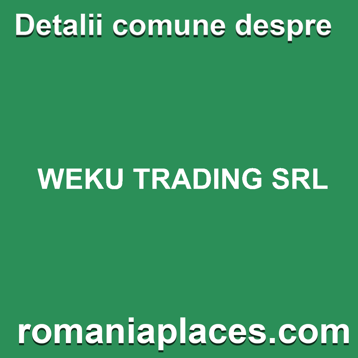 WEKU TRADING SRL
