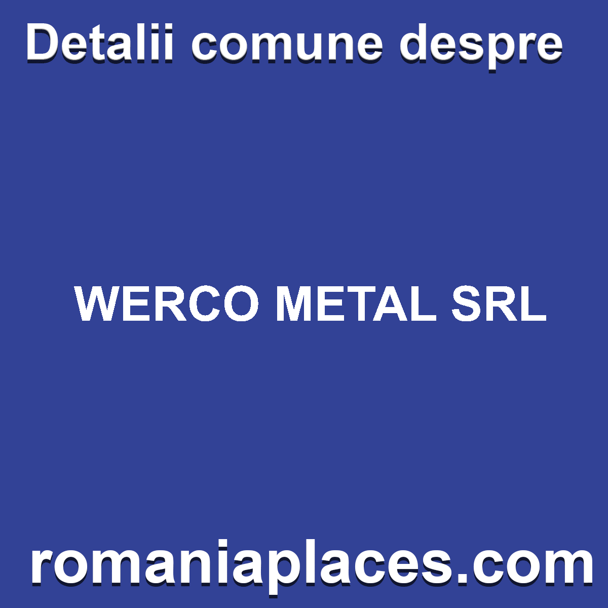 WERCO METAL SRL