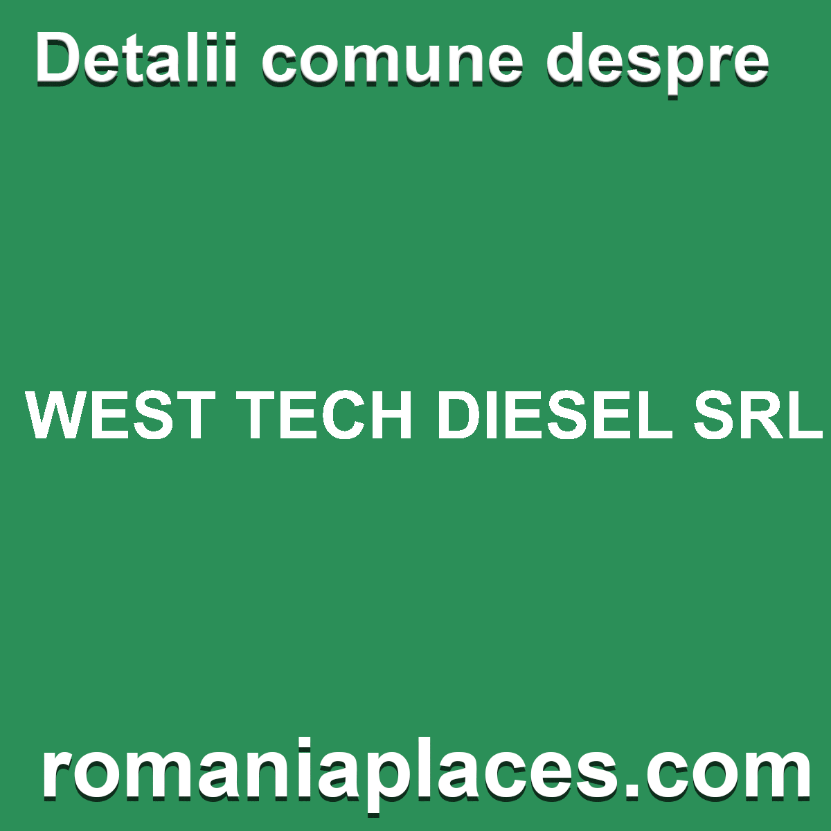 WEST TECH DIESEL SRL