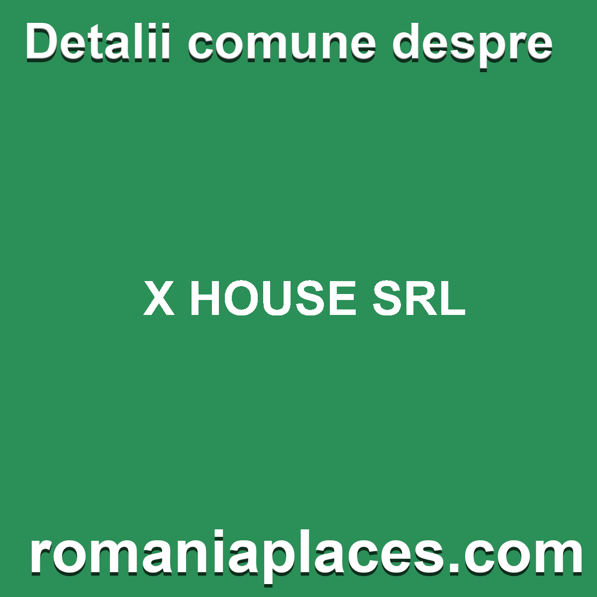 X HOUSE SRL