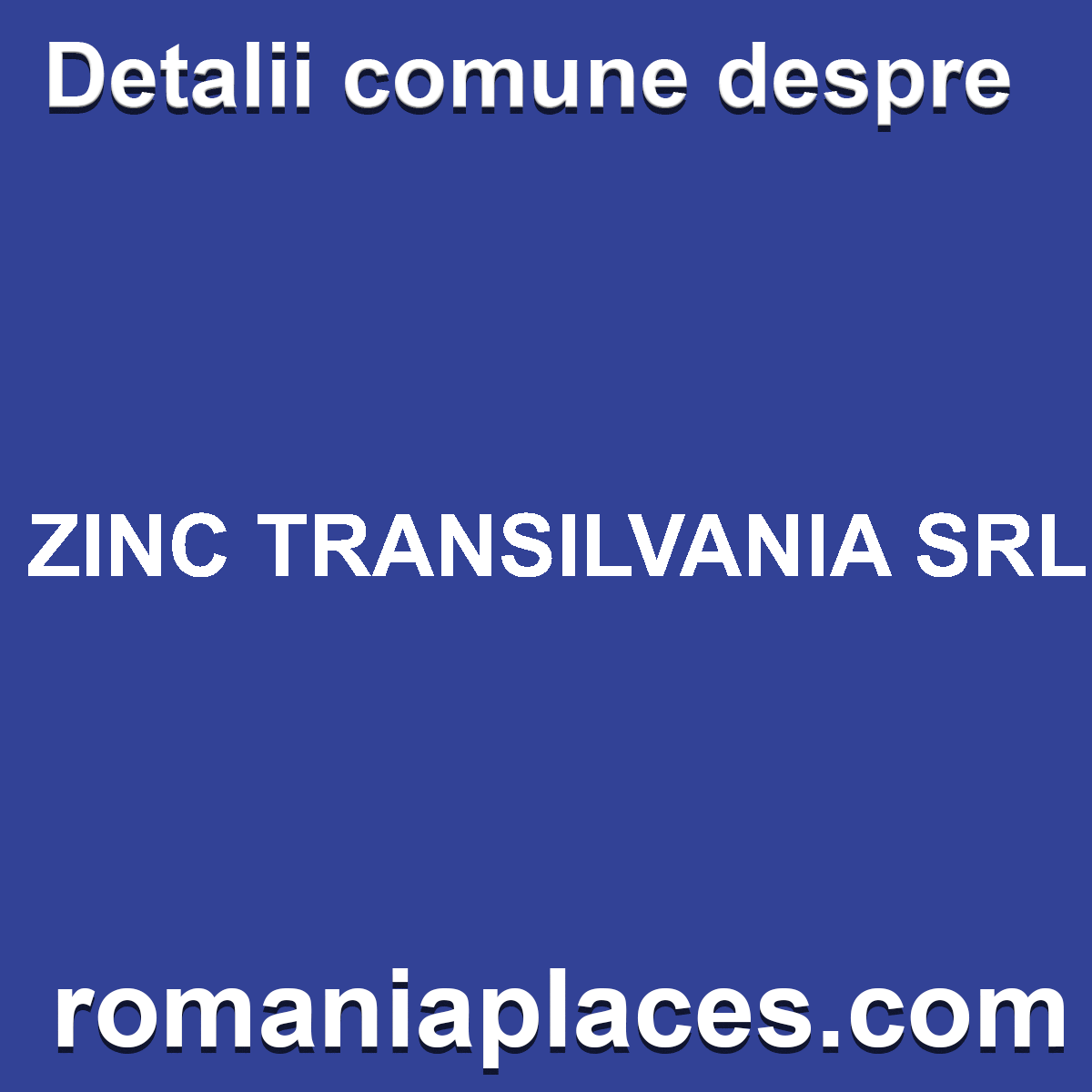 ZINC TRANSILVANIA SRL